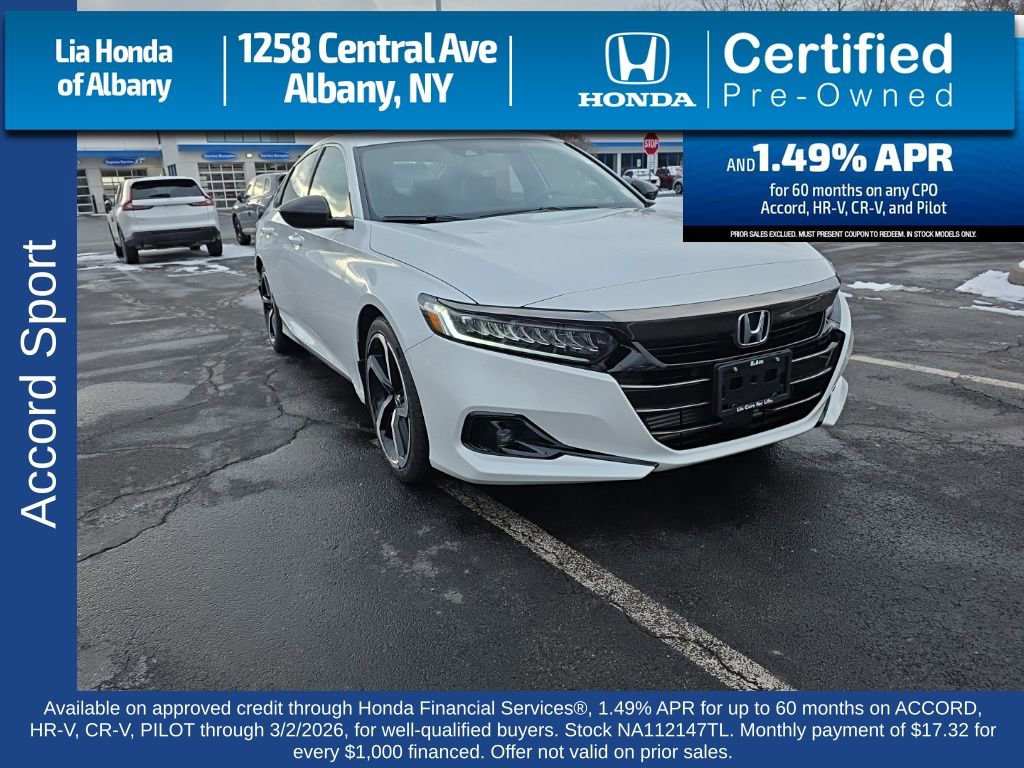 Certified 2022 Honda Accord Sport 360° Tour