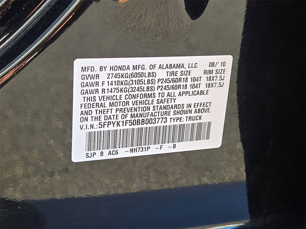 Used 2011 Honda Ridgeline RTL image 28