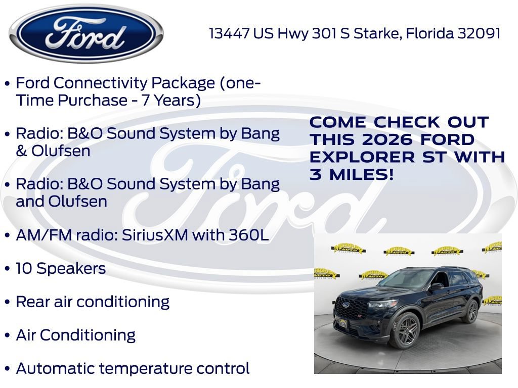 New 2026 Ford Explorer ST w/ Sun And Sound Package AWD/4WD image 25