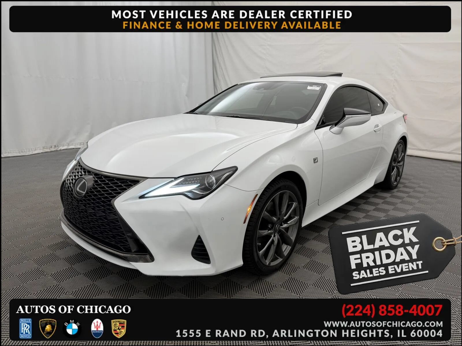 Used 2022 Lexus RC 350 F Sport w/ Accessory Package