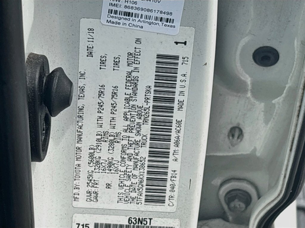 Used 2019 Toyota Tacoma SR w/ SR Convenience Package RWD image 31