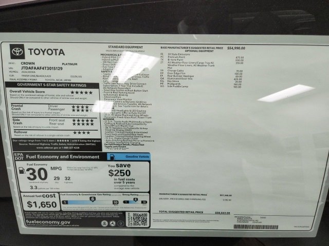 New 2026 Toyota Crown Platinum image 7