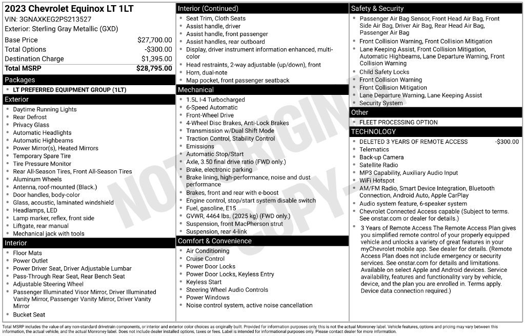 Used 2023 Chevrolet Equinox LT FWD image 7