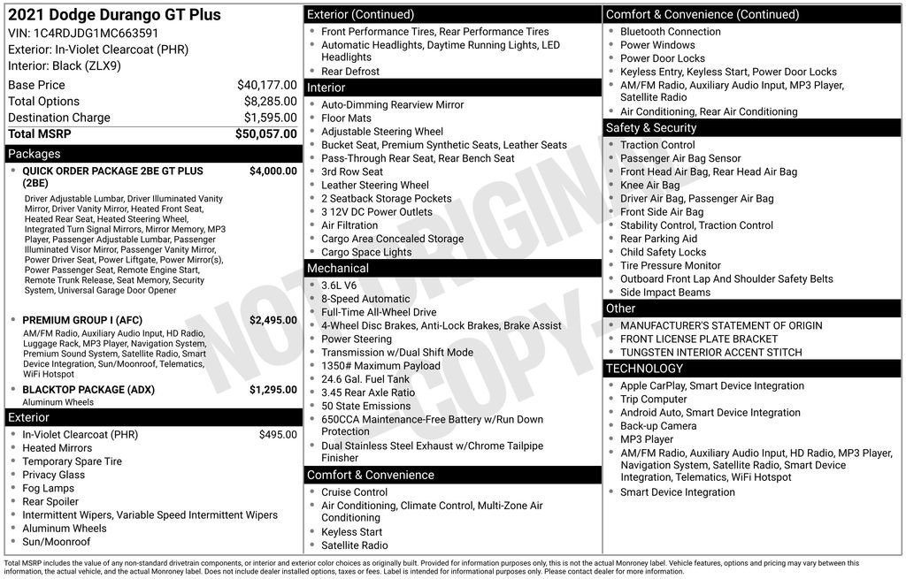 Used 2021 Dodge Durango GT image 33