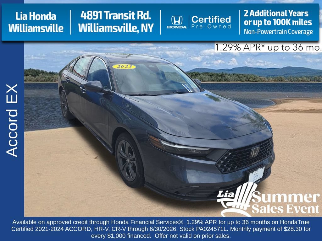Certified 2023 Honda Accord EX image 1