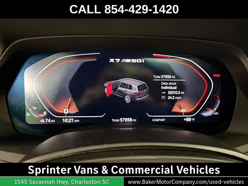 Used 2020 BMW X7 M50i w/ Luxury Seating Package AWD/4WD image 13