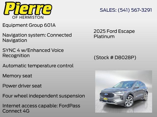 Certified 2025 Ford Escape Platinum AWD/4WD image 6
