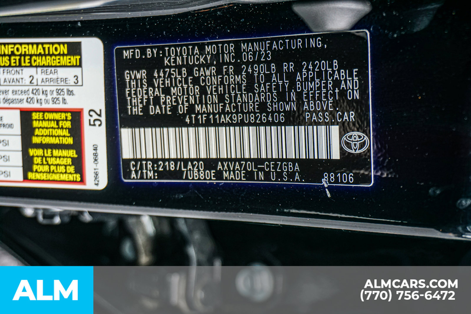 Used 2023 Toyota Camry XLE w/ Navigation Package FWD image 62