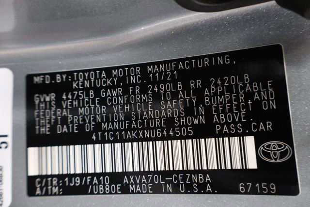 Used 2022 Toyota Camry LE image 13
