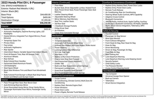 Used 2023 Honda Pilot EX-L image 36