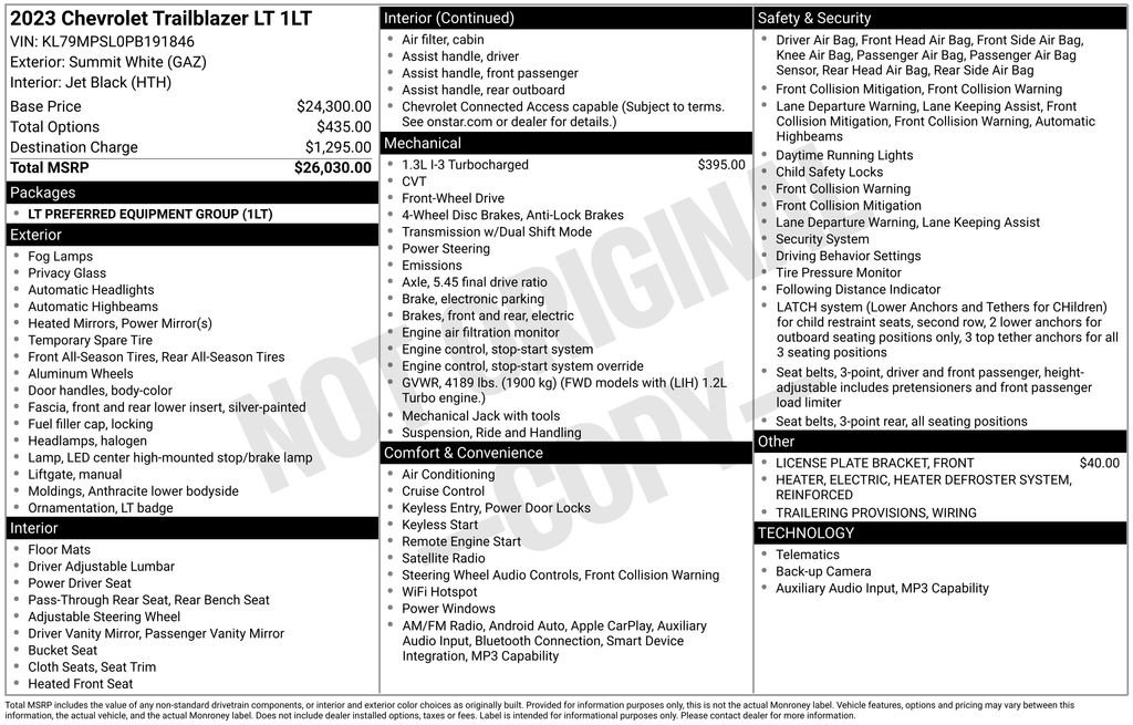 Used 2023 Chevrolet TrailBlazer LT image 6
