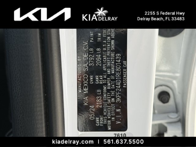 Certified 2024 Kia Forte LXS FWD image 30