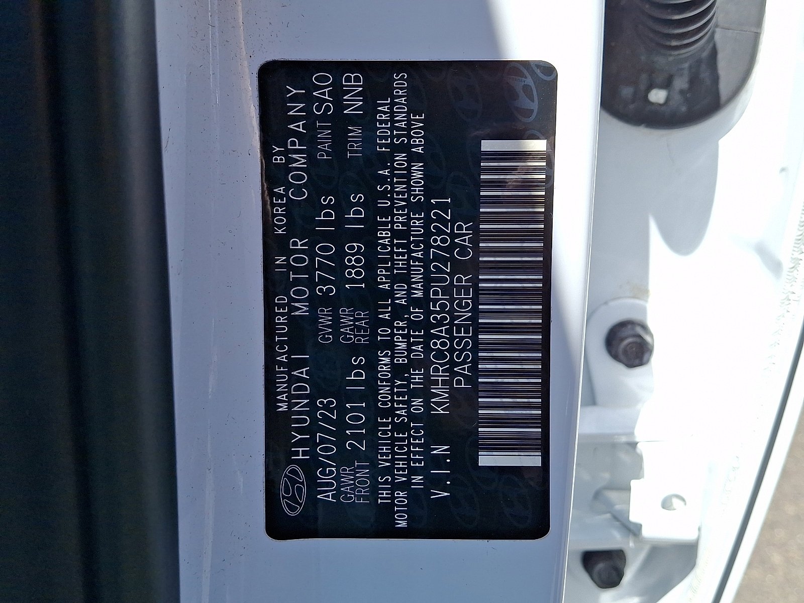 Certified 2023 Hyundai Venue Limited w/ Cargo Package FWD image 27
