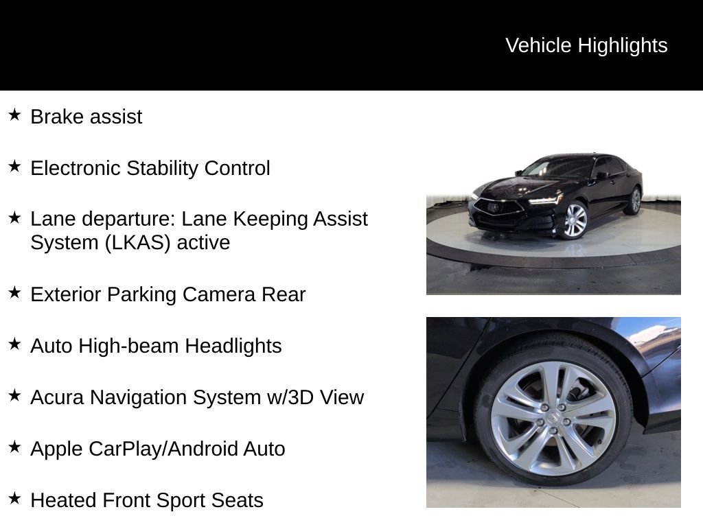 Used 2021 Acura TLX w/ Technology Package FWD image 12