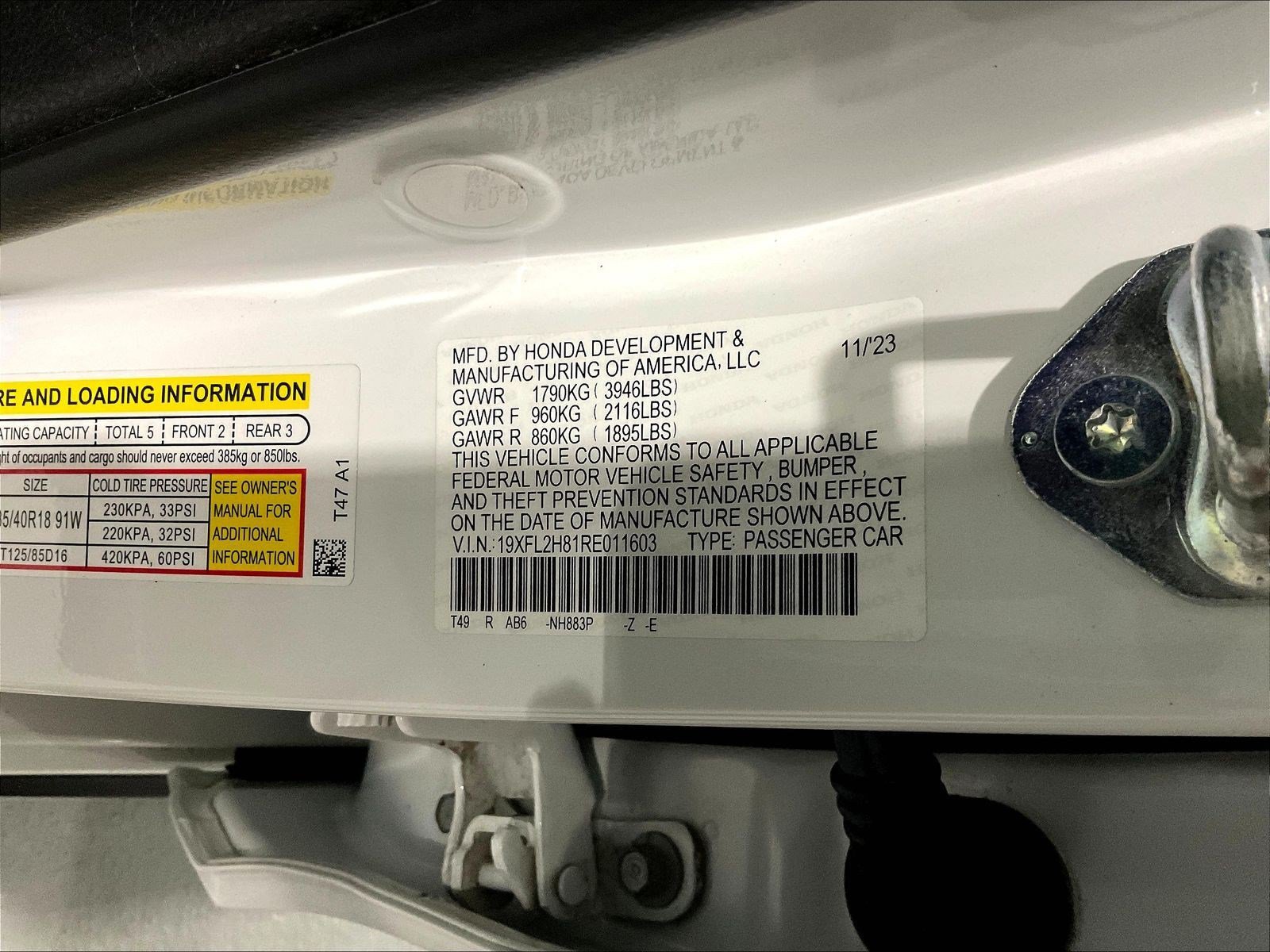 Certified 2024 Honda Civic Sport image 18