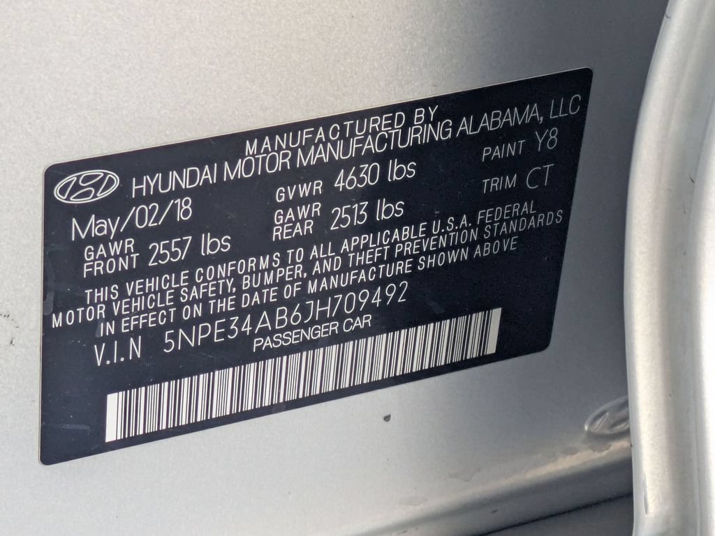 Used 2018 Hyundai Sonata Limited FWD image 34
