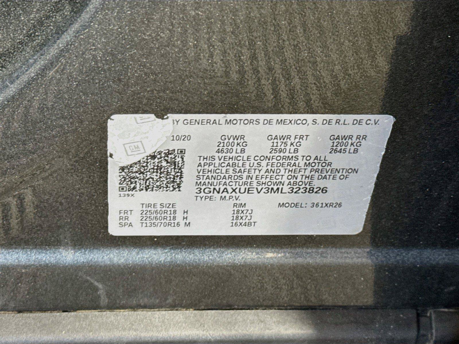 Used 2021 Chevrolet Equinox LT AWD/4WD image 23
