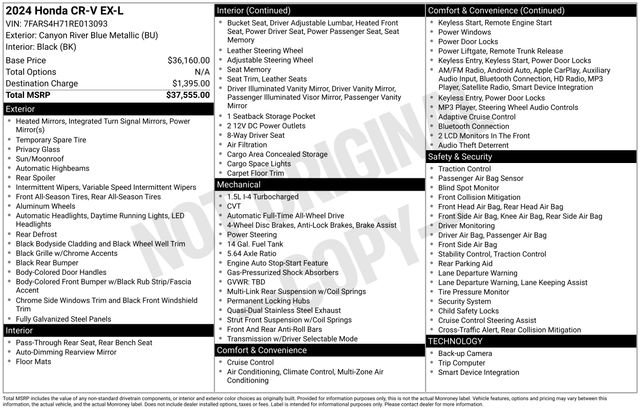 Used 2024 Honda CR-V EX-L image 35