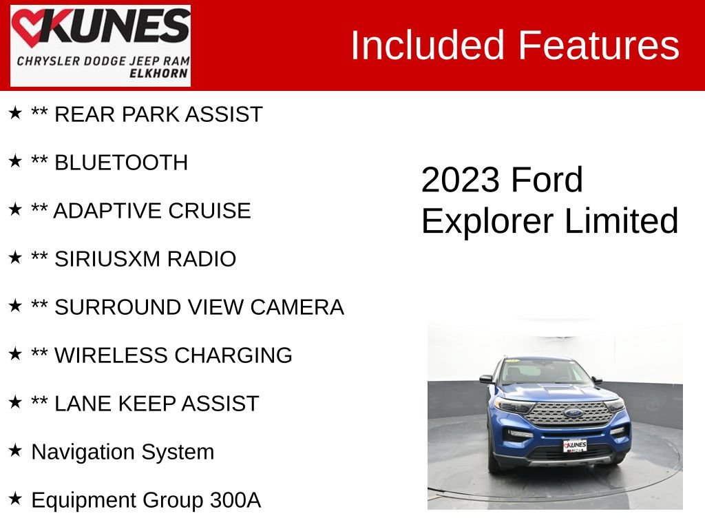 Used 2023 Ford Explorer Limited AWD/4WD image 3