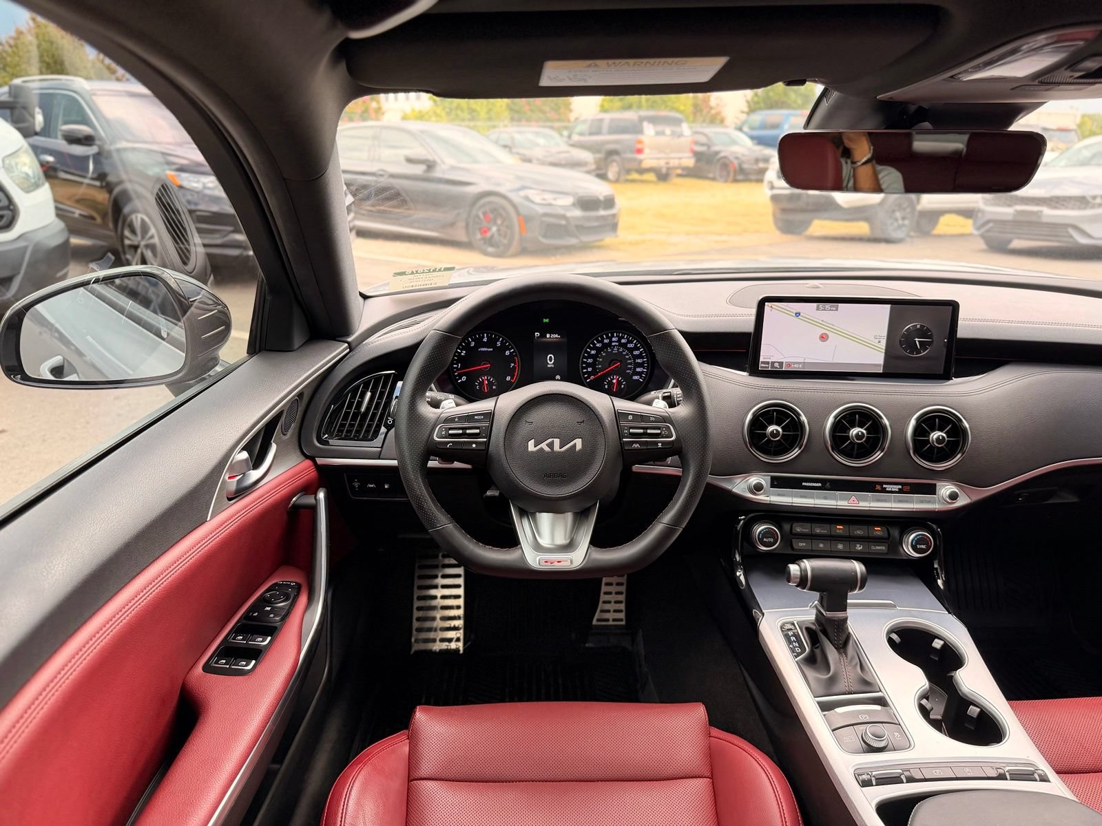 Used 2022 Kia Stinger GT1 w/ Red Interior Color Package RWD image 35