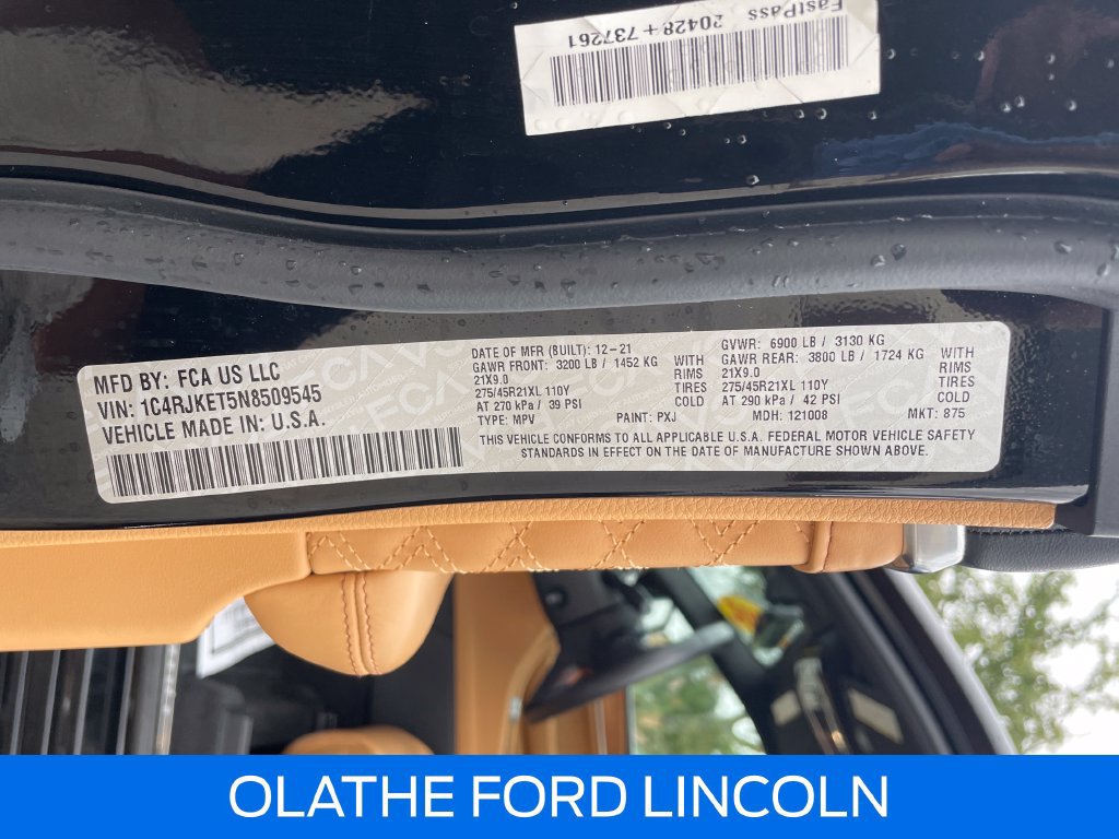 Used 2022 Jeep Grand Cherokee L Summit AWD/4WD image 22