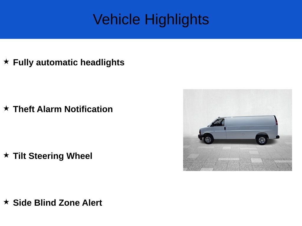 New 2025 Chevrolet Express 3500 Extended w/ Driver Convenience Package RWD image 3