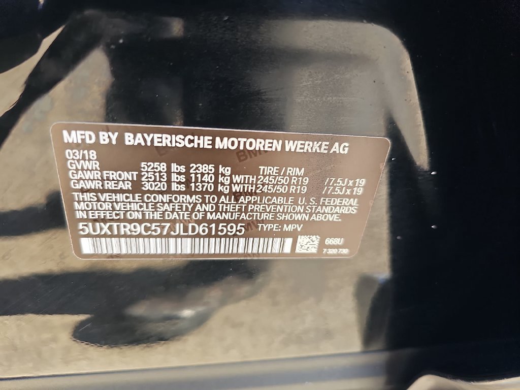Used 2018 BMW X3 xDrive30i w/ Convenience Package AWD/4WD image 42