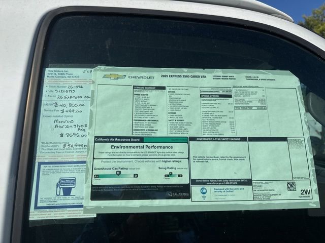 New 2025 Chevrolet Express 2500 w/ Driver Convenience Package image 18