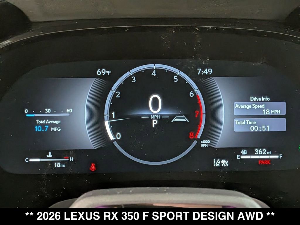 New 2026 Lexus RX 350 F Sport w/ Convenience Package AWD/4WD image 11