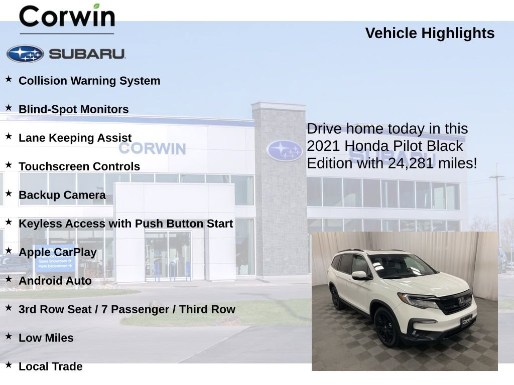 Used 2021 Honda Pilot Black Edition image 6