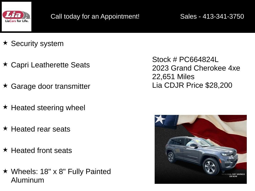 Used 2023 Jeep Grand Cherokee 4WD 4xe image 16