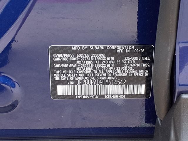 New 2026 Subaru Outback Premium AWD/4WD image 9