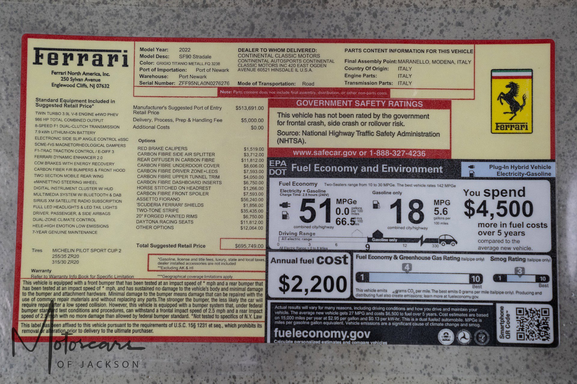 Used 2022 Ferrari SF90 Stradale image 21