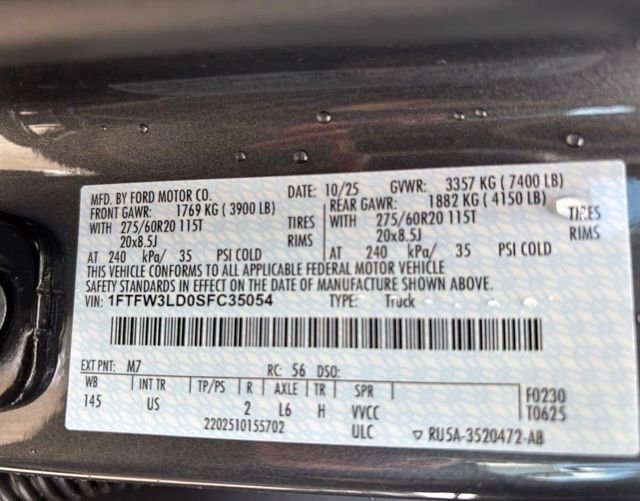 New 2025 Ford F150 XLT w/ Equipment Group 302A MID image 27