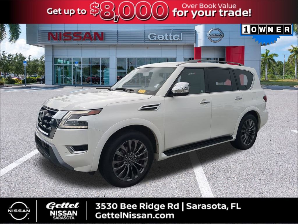 Certified 2023 Nissan Armada Platinum w/ Captain's Chairs Package