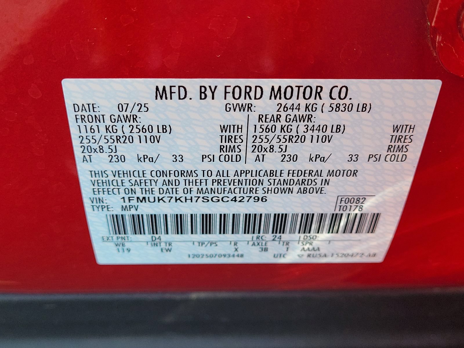 Used 2025 Ford Explorer ST-Line w/ Premium Package RWD image 32