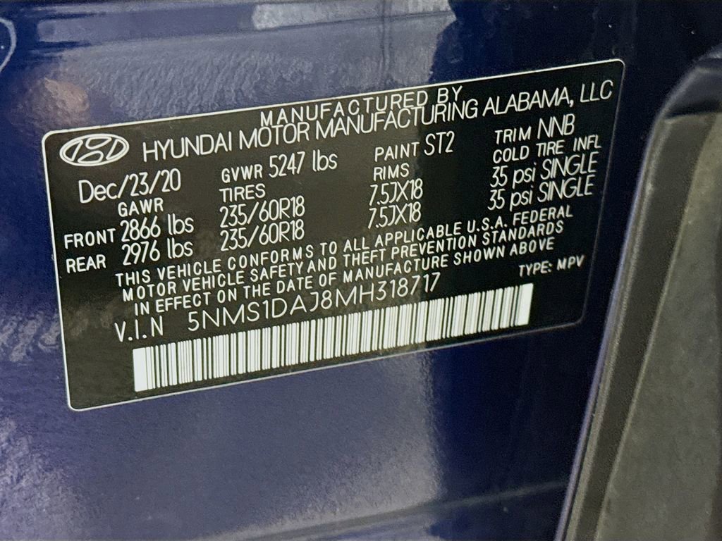 Certified 2021 Hyundai Santa Fe SE image 35