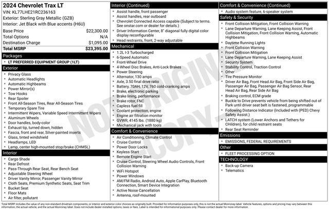 Used 2024 Chevrolet Trax LT image 15