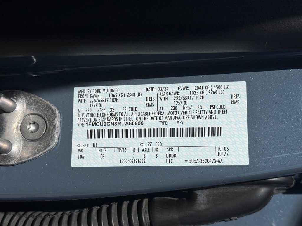 Used 2024 Ford Escape Active AWD/4WD image 20
