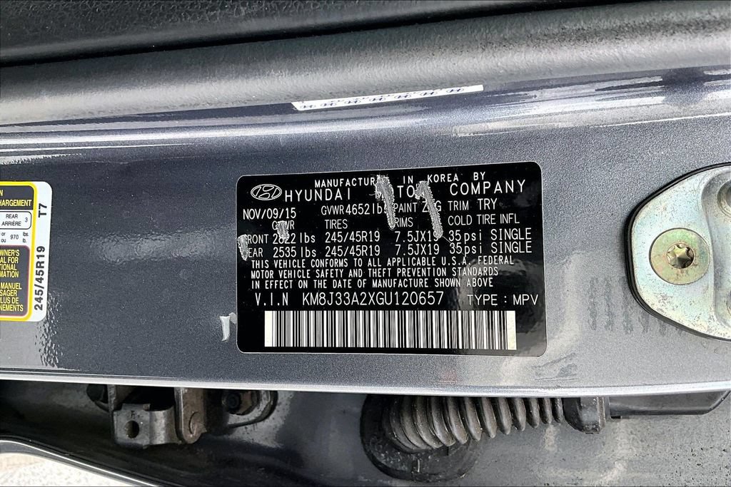 Used 2016 Hyundai Tucson Limited w/ Option Group 03 FWD image 36