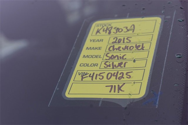 Used 2015 Chevrolet Sonic LT w/ Advanced Safety Package image 30