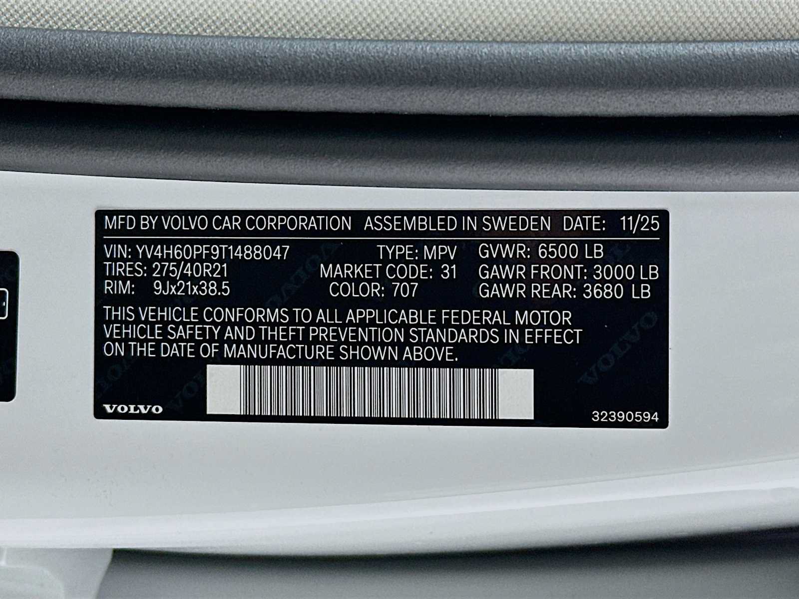 New 2026 Volvo XC90 T8 Ultra w/ Protection Package Premier AWD/4WD image 32