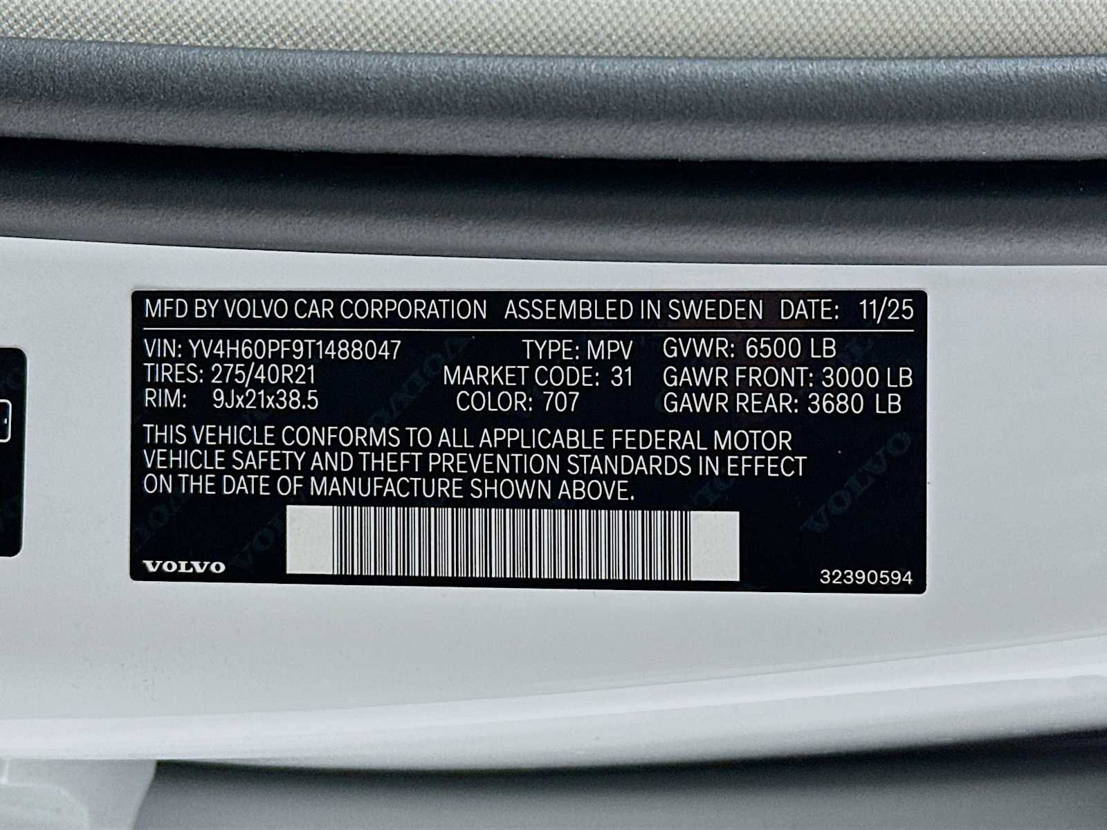 New 2026 Volvo XC90 T8 Ultra w/ Protection Package Premier image 32