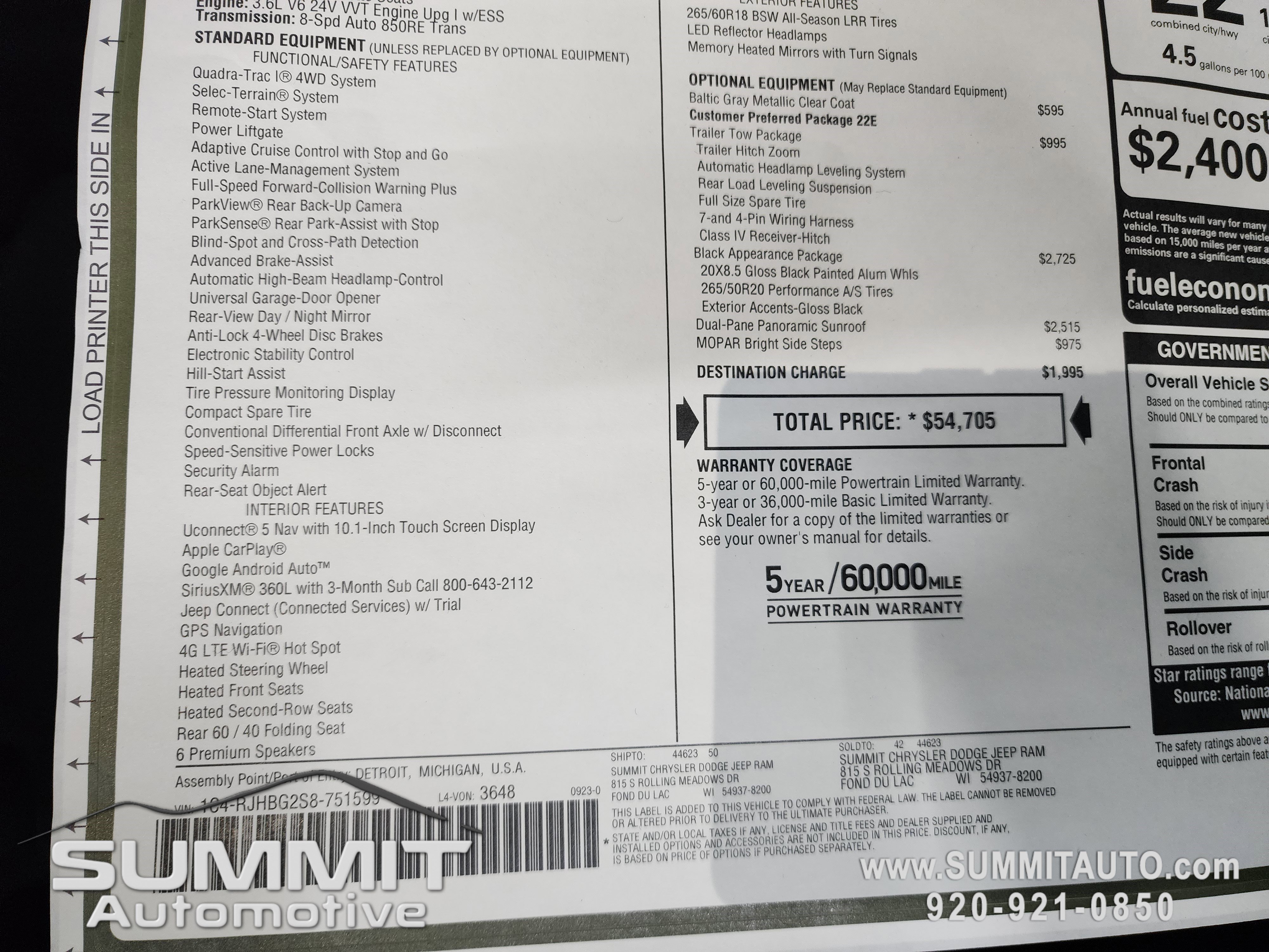 New 2025 Jeep Grand Cherokee Limited w/ Black Appearance Package image 11