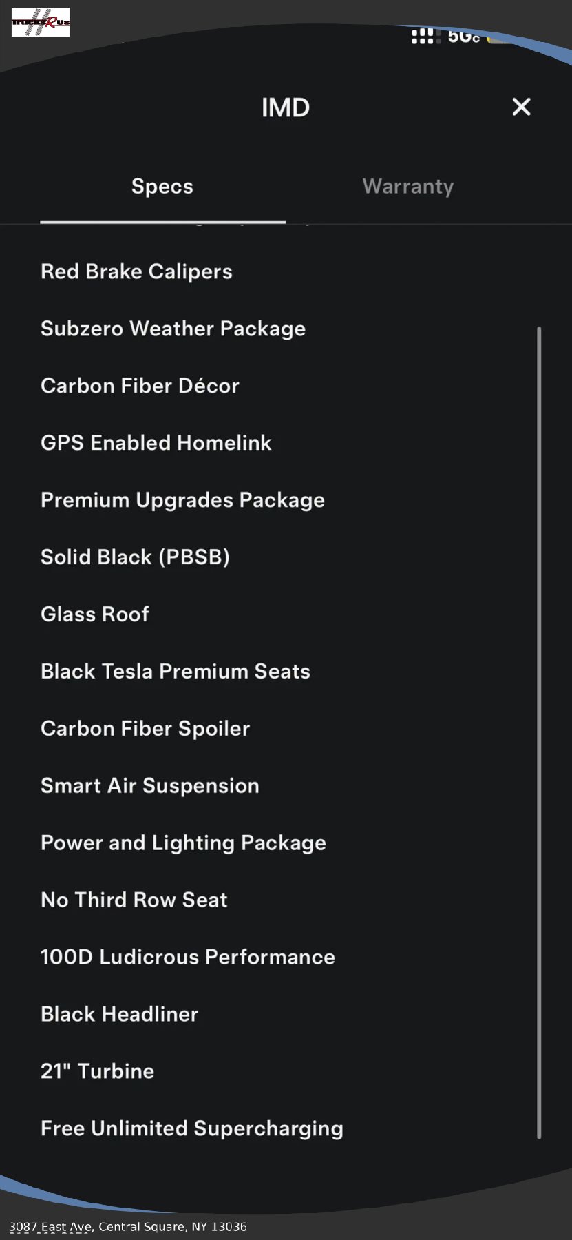 Used 2017 Tesla Model S P100D image 8