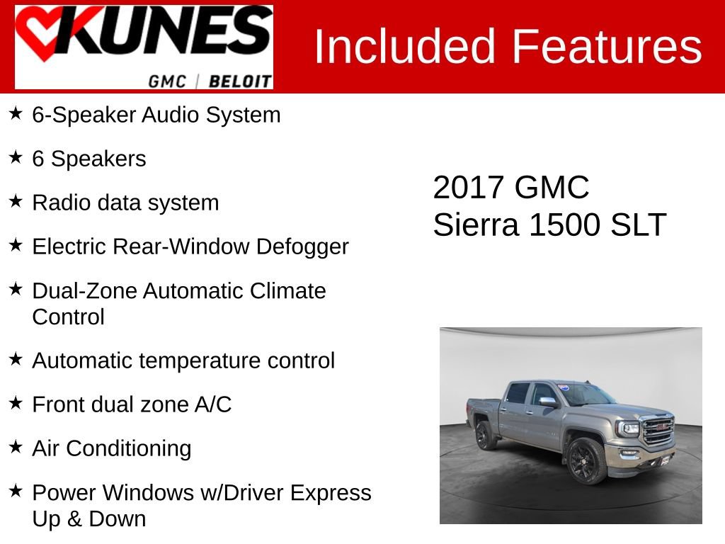 Used 2017 GMC Sierra 1500 SLT w/ SLT Premium Package AWD/4WD image 3