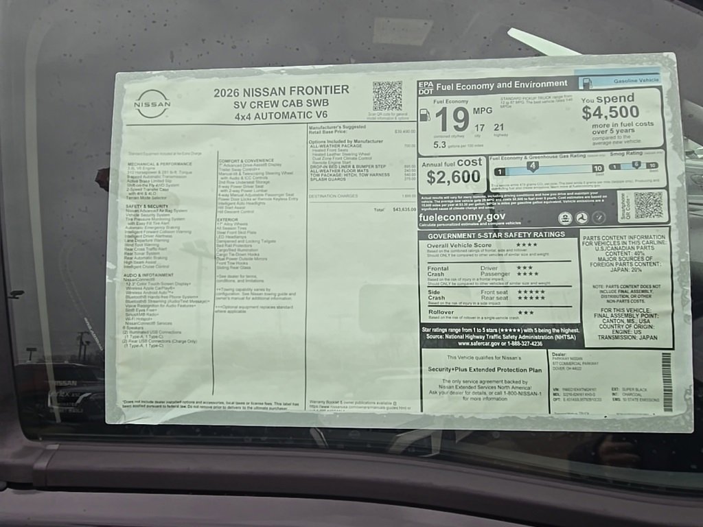 New 2026 Nissan Frontier SV image 42