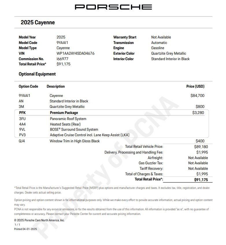 Certified 2025 Porsche Cayenne AWD/4WD image 6