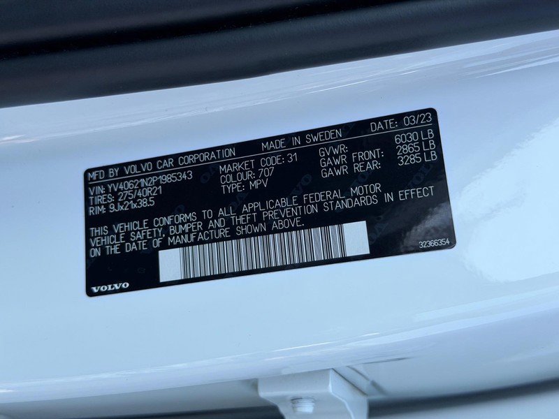 Certified 2023 Volvo XC90 B6 Plus w/ Protection Package Premier image 27