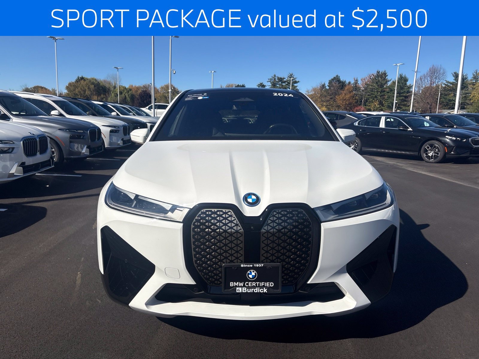 Certified 2024 BMW iX xDrive50 w/ Sport Package AWD/4WD image 2
